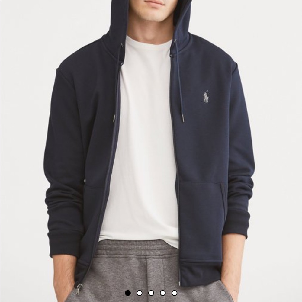 Men’s distressed zip hoodie